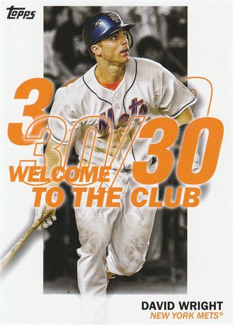 inv039 david wright 2023 topps card #wc-5 insert welcome to the club new york me
