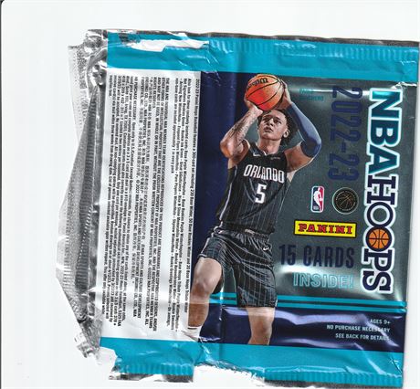 inv083 paolo banchero 2022-23 nba hoops winter blaster wrapper only rookie orlan