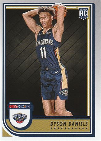 inv124 dyson daniels 2022-23 nba hoops card #238 rookie new oleans pelicans rc