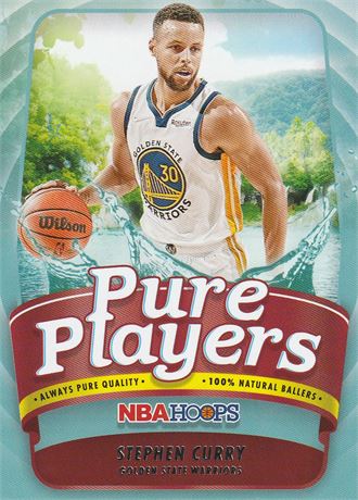 inv148 stephen curry 2022-23 nba hoops card #6 insert pure players golden state