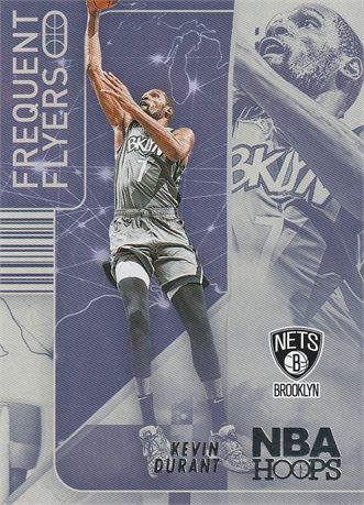 inv186 kevin durant 2022-23 nba hoops card #13 insert frequent flyers booklyn ne