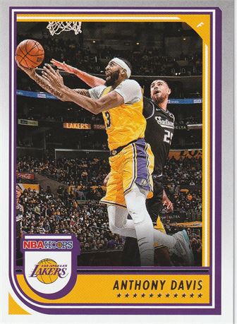inv298 anthony davis 2022-23 nba hoops card #171 los angeles lakers