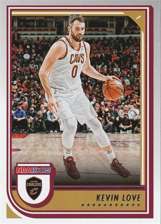inv317 kevin love 2022-23 nba hoops card #72 cleveland cavaliers