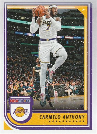 inv285 carmelo anthony 2022-23 nba hoops winter card #174 los angeles lakers